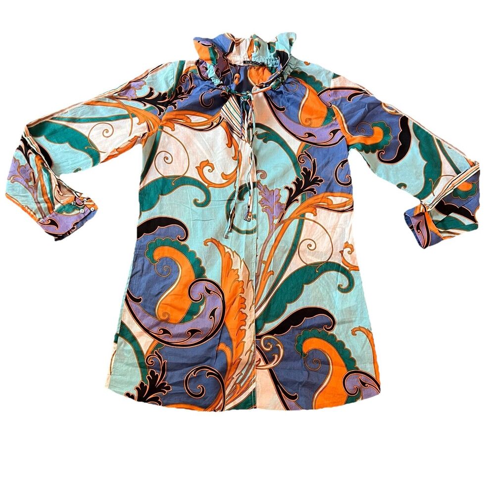 Ellie Tahari‎ Women’s Top Small Paisley Tunic